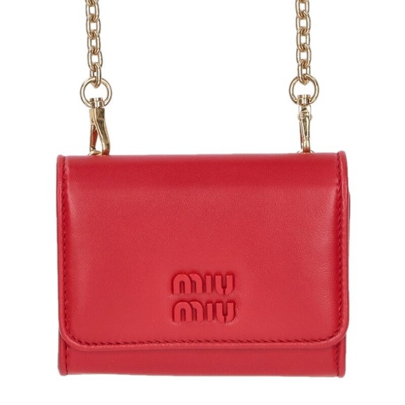 Miu Miu Red Chain Case - Picture 2 of 3